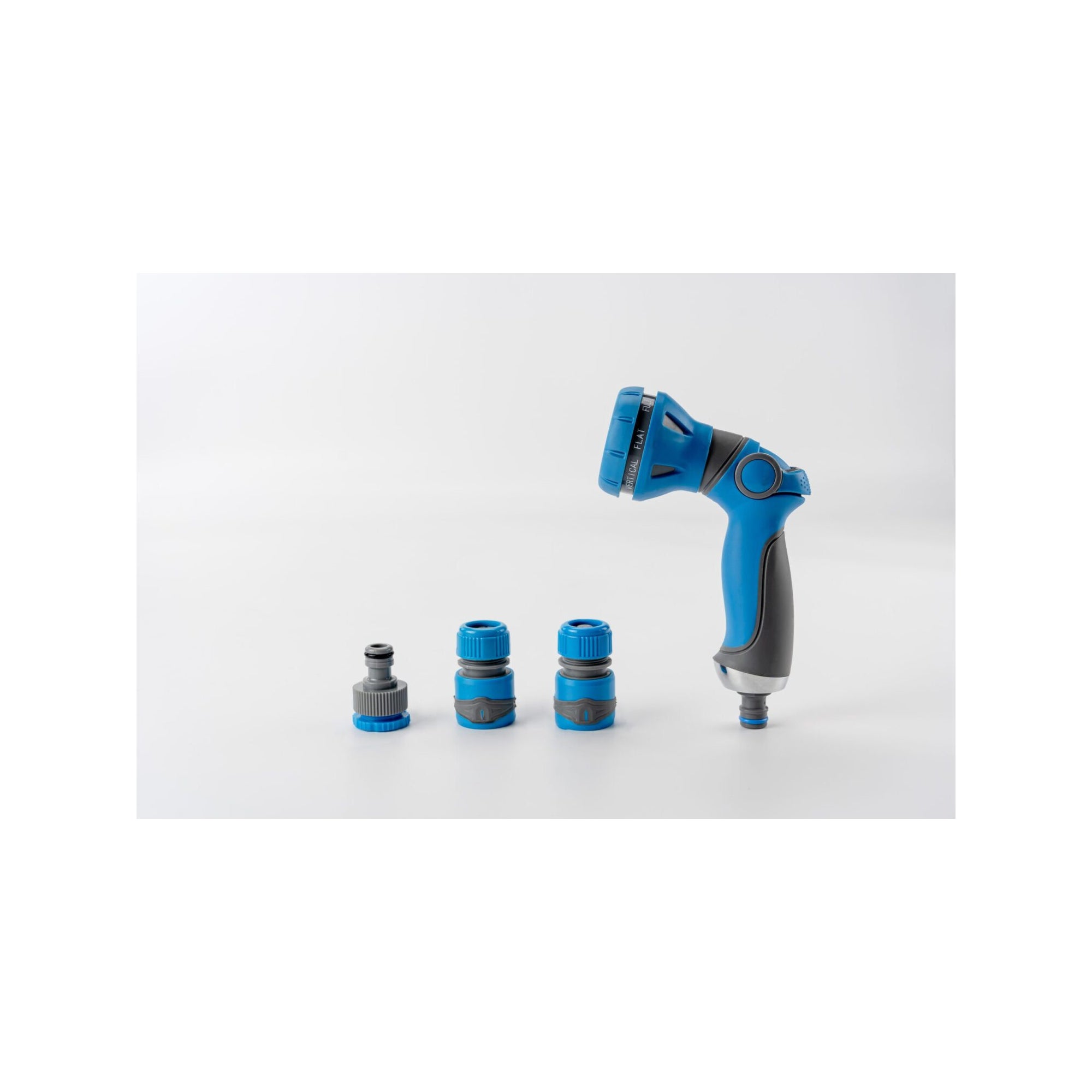 Pistolet d'arrosage et nettoyage - Suan - 8 jets - Kit complet avec raccords d'arrosage soft touch - 2