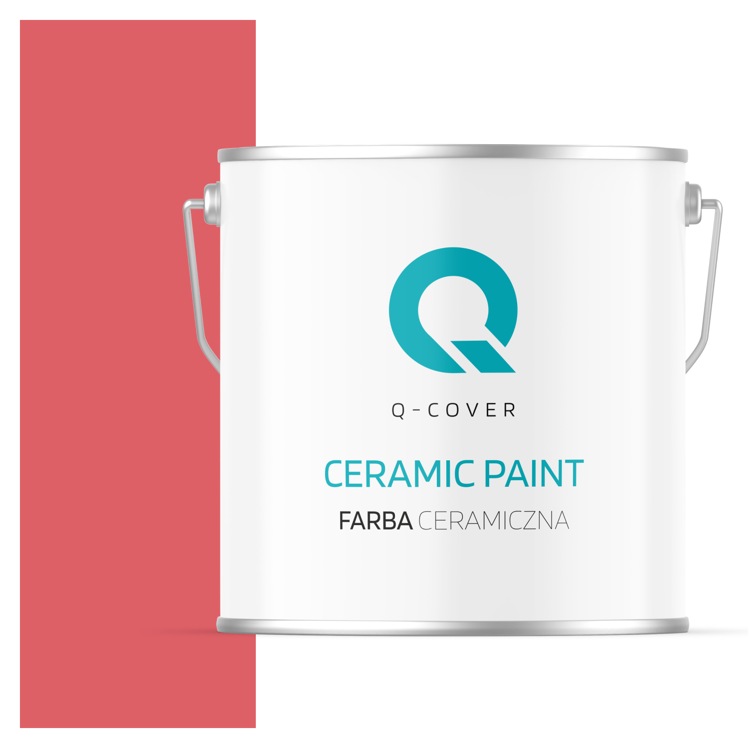Farba Ceramiczna Do Ścian i Sufitów Q-Cover Czerwony H3525 Głęboki Mat 5L