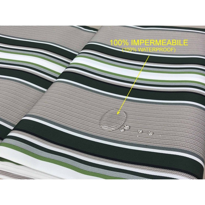 TENDA SOLE VERTIGO da esterno GIARDINO balcone RIGHINO VERDE impermeabile e idrorepellente Cm. 150 x 250 - 8