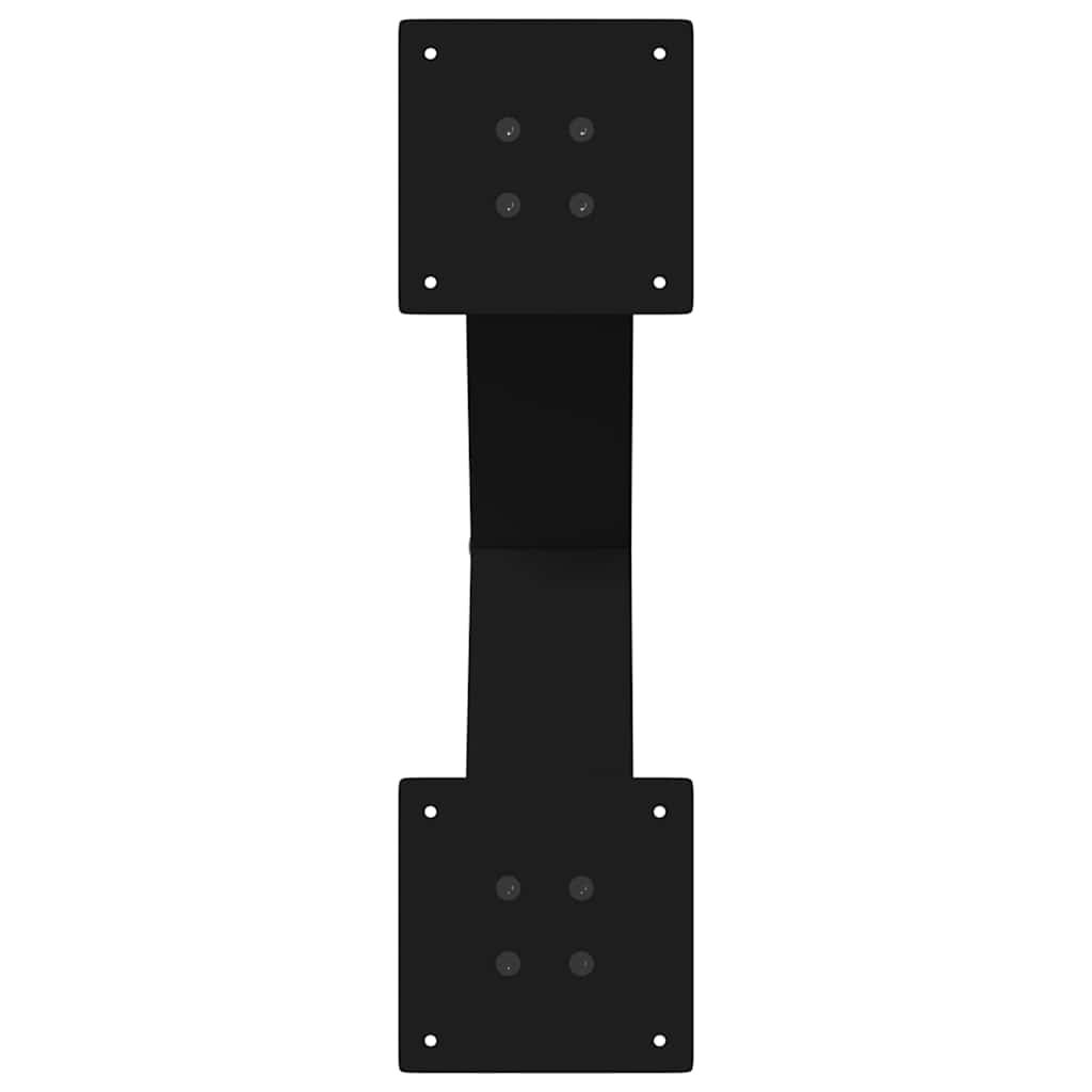 Pernas de mesa de centro Form X 2 unidades aço preto 50x(42-43) cm - COMFORTXL - 7