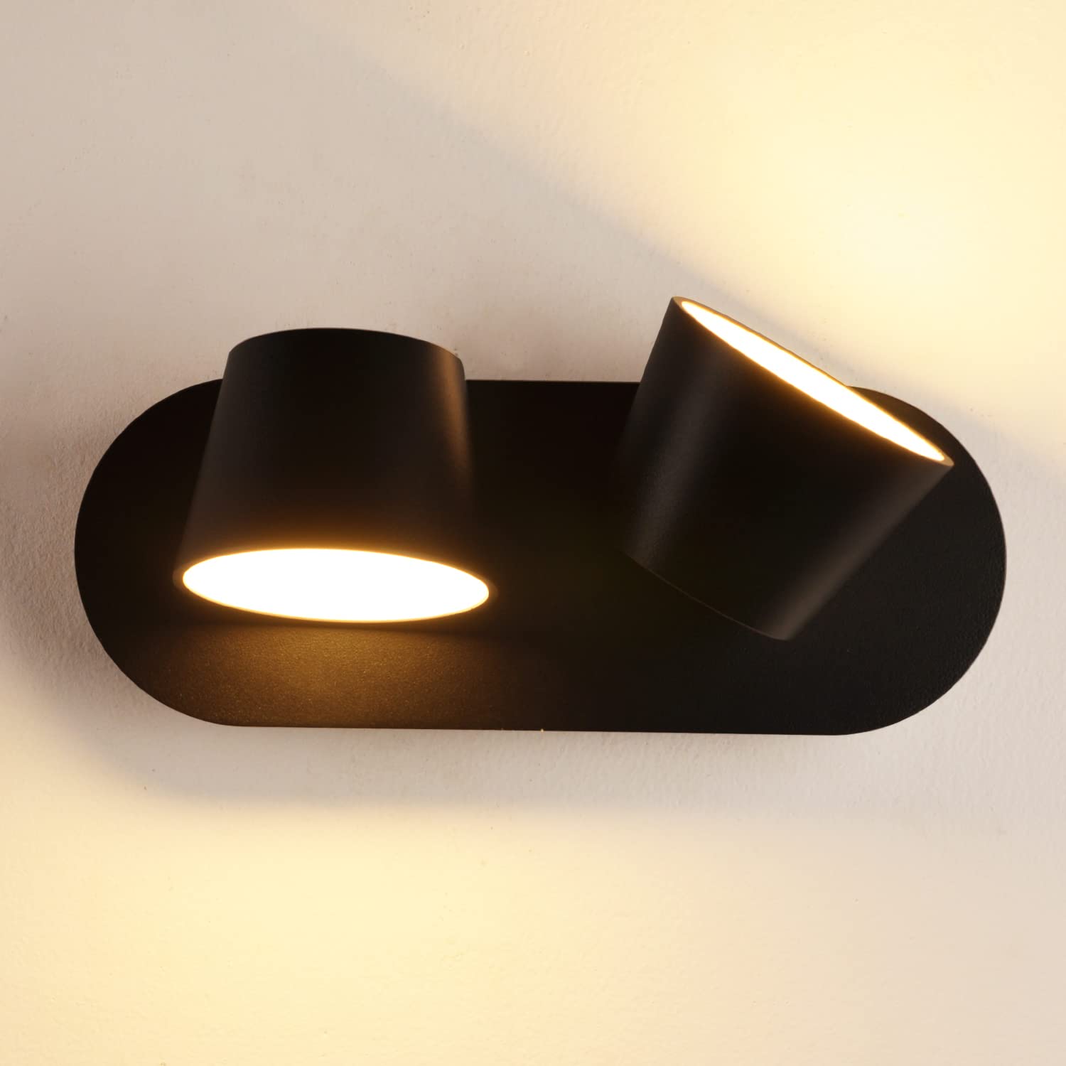 Kinkiet LED, nowoczesny kinkiet aluminiowy, regulowany obrót, odpowiedni do sypialni i salonu, ciepłe światło 3000K
