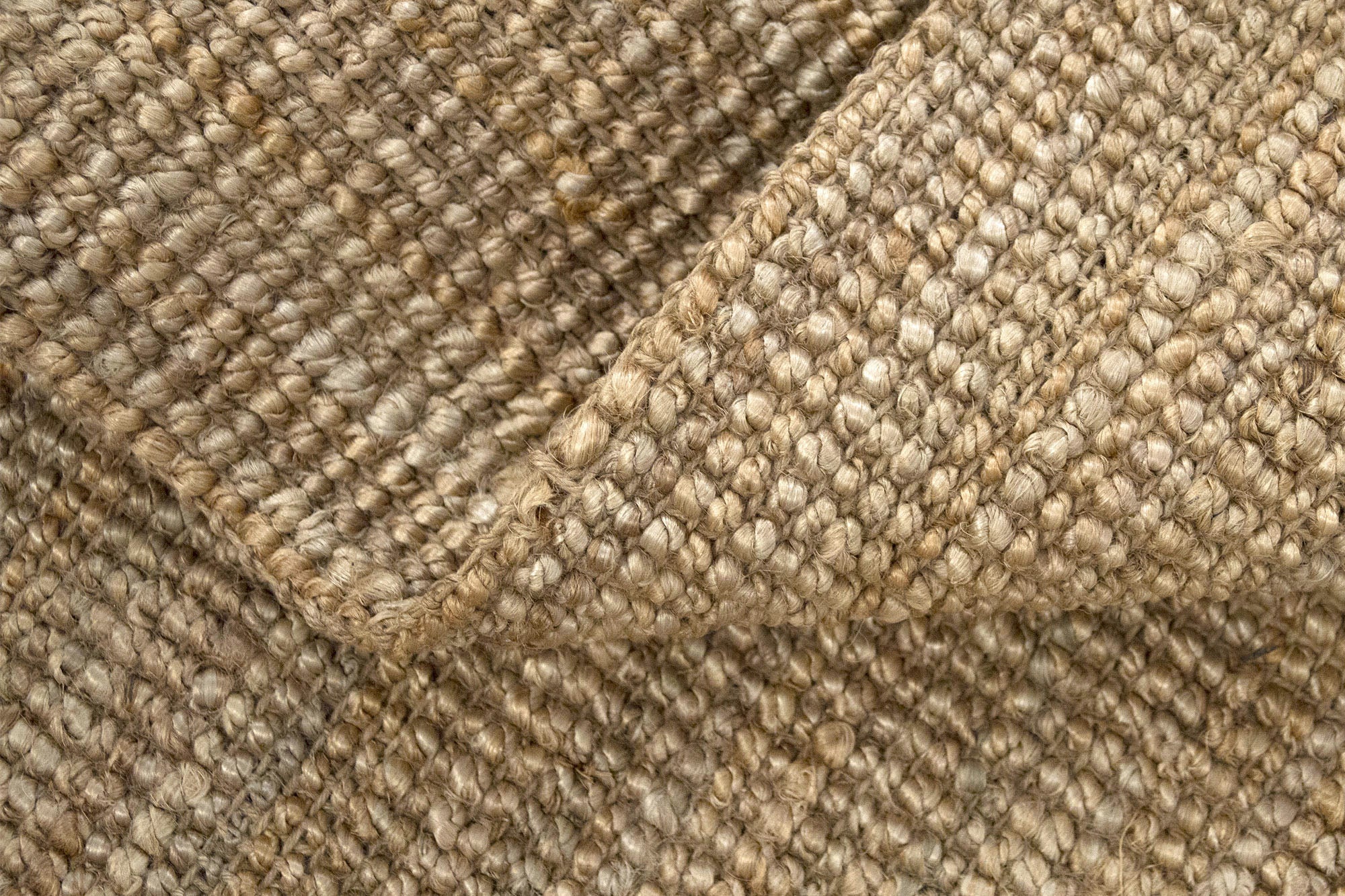 Hamid - Pack de tapis en jute bouclé naturel 150x80 cm - Tapis naturel pour salon, chambre et salle familiale - 5