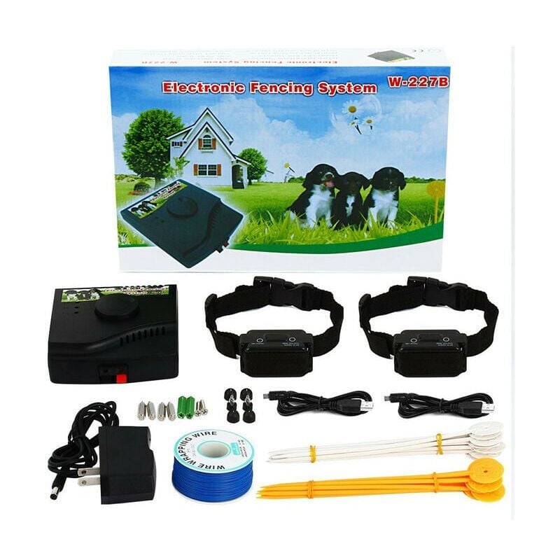 Collier anti-fugue pour clôture électrique pour chien avec colliers - 4