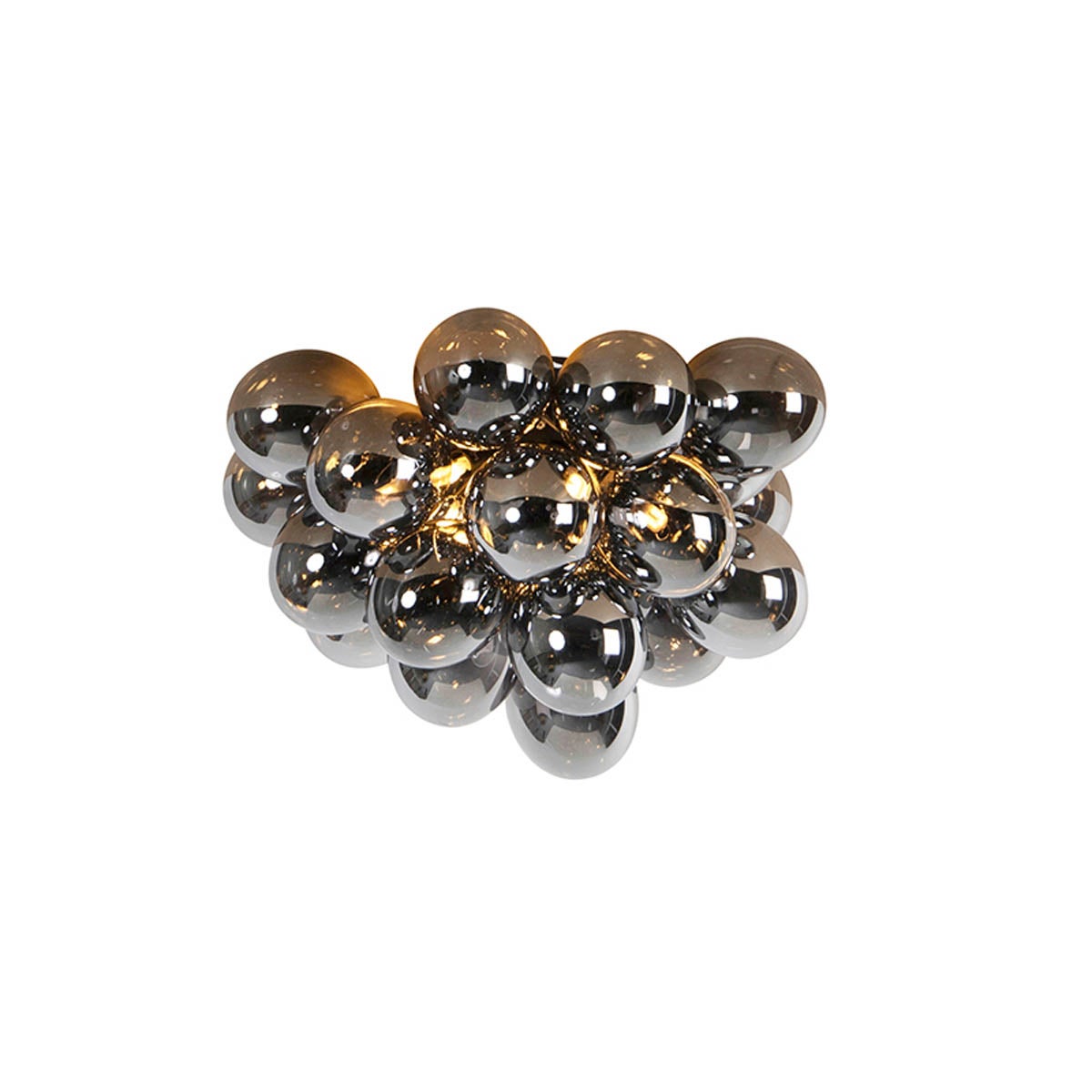 Qazqa designerski plafon - Uvas - czarny, 50cm oświetlenie wewnętrzne