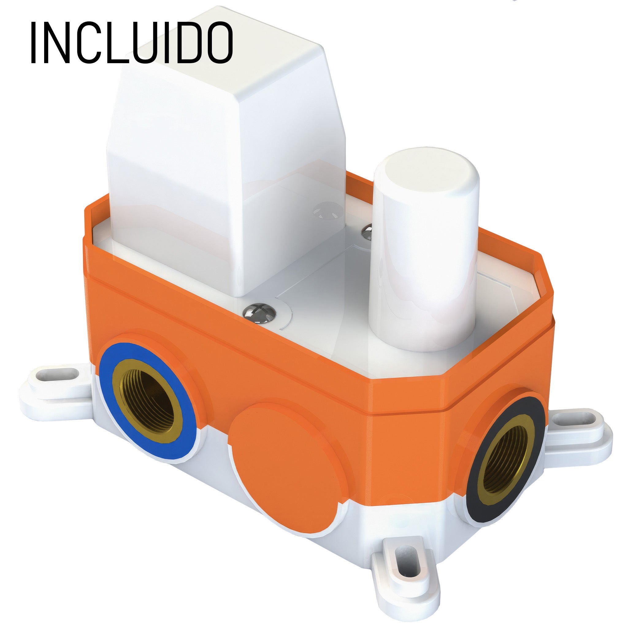 Valaz Soffione doccia da incasso nero opaco - Serie Jucar - 25 cm - 3