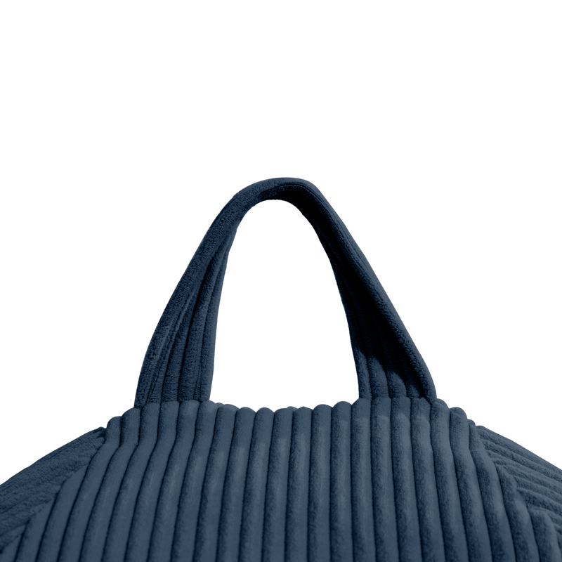 Pufe pêra bombazina BANANAIR 80 x 70 cm azul escuro - 9