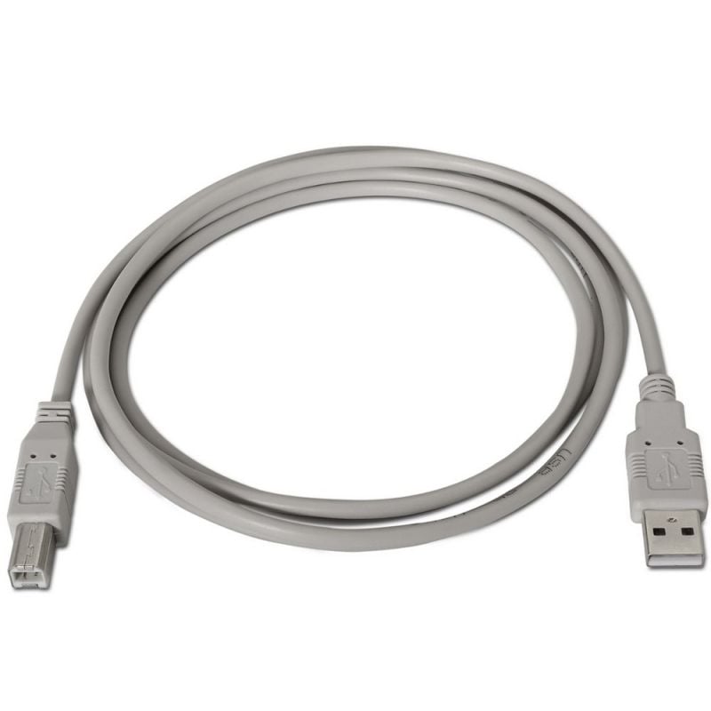 AISENS A101 - 0004 - Cavo USB 2.0 Stampante di 4.5 M, Colore: Beige