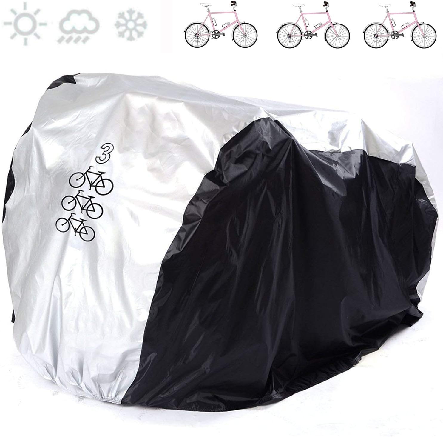 Pokrowiec na rower outdoorowy, z ochroną UV, pyłoszczelny, wodoodporny i przeciwdeszczowy. Nadaje się do rowerów, motocykli, rowerów szosowych i górs