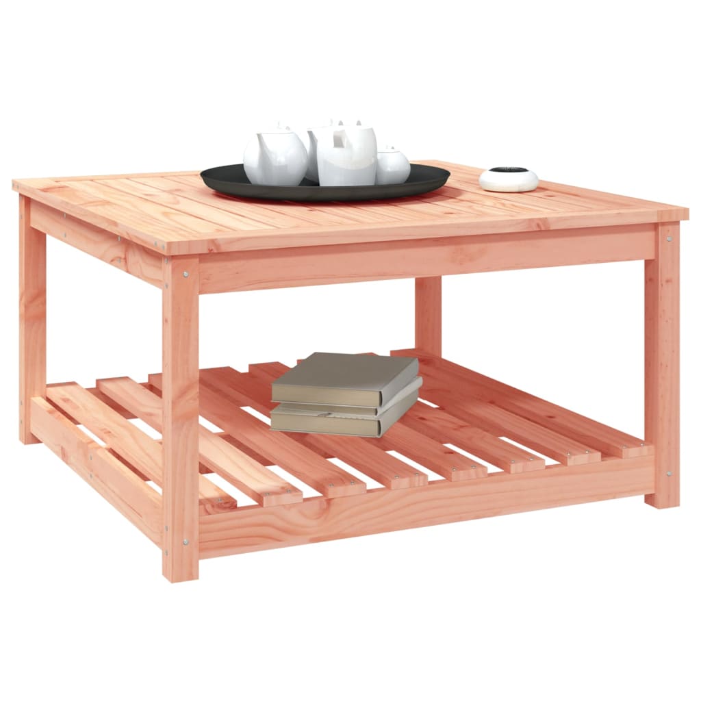 Table de jardin extensible carré en Bois Marron 2 places - 5
