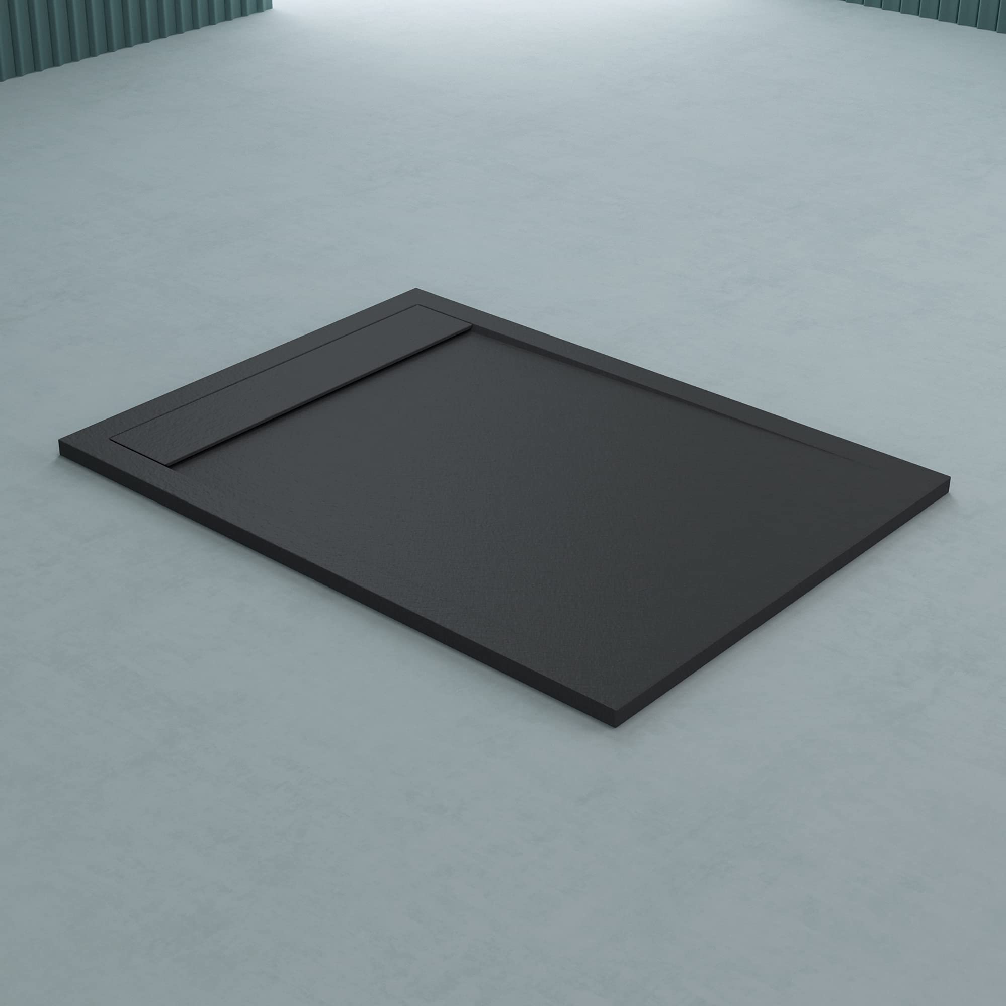 Doporro Receveur De Douche Pentagonale Bac à Douche Extraplat Acrylique Blanc Faro05 90x90x4 Cm Bonde AL01 | Leroy Merlin