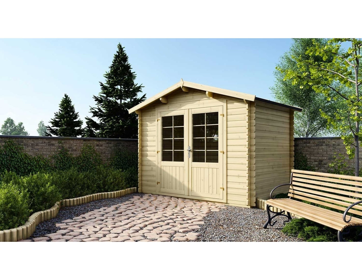 Drewniany domek ogrodowy 6 m2 - 3x2 m - 28 mm - DOM420 - ALTANKA