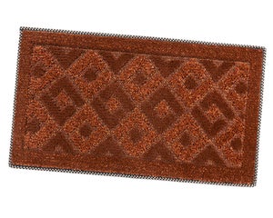 etm | Paillasson, Tapis d'entrée | Antidérapant, Couleur Unique | Produit de qualité | Tapis d'entrée Lavable | Rouge-Noir, 90 cm x 150 cm