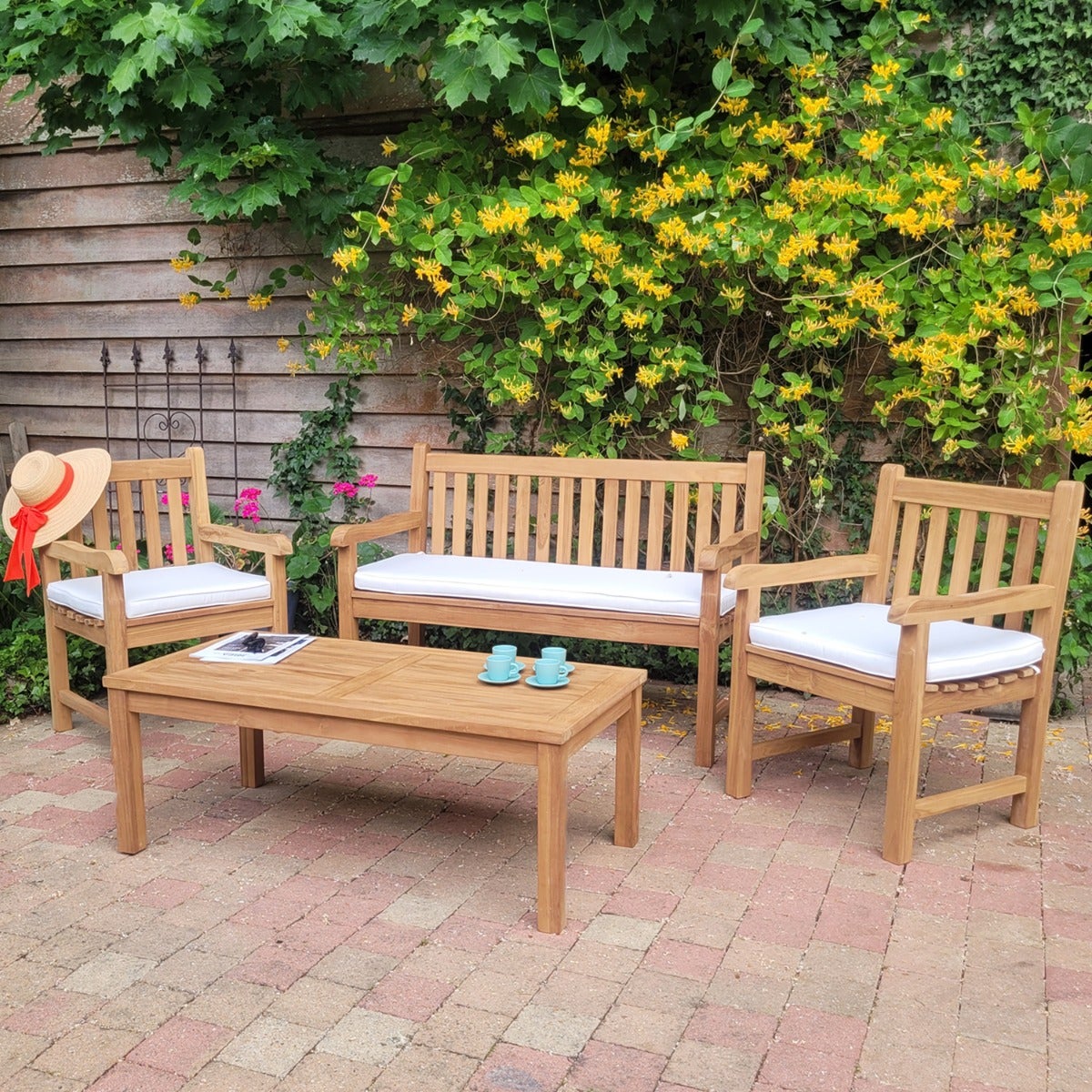 Fauteuil en teck massif Boston - 9