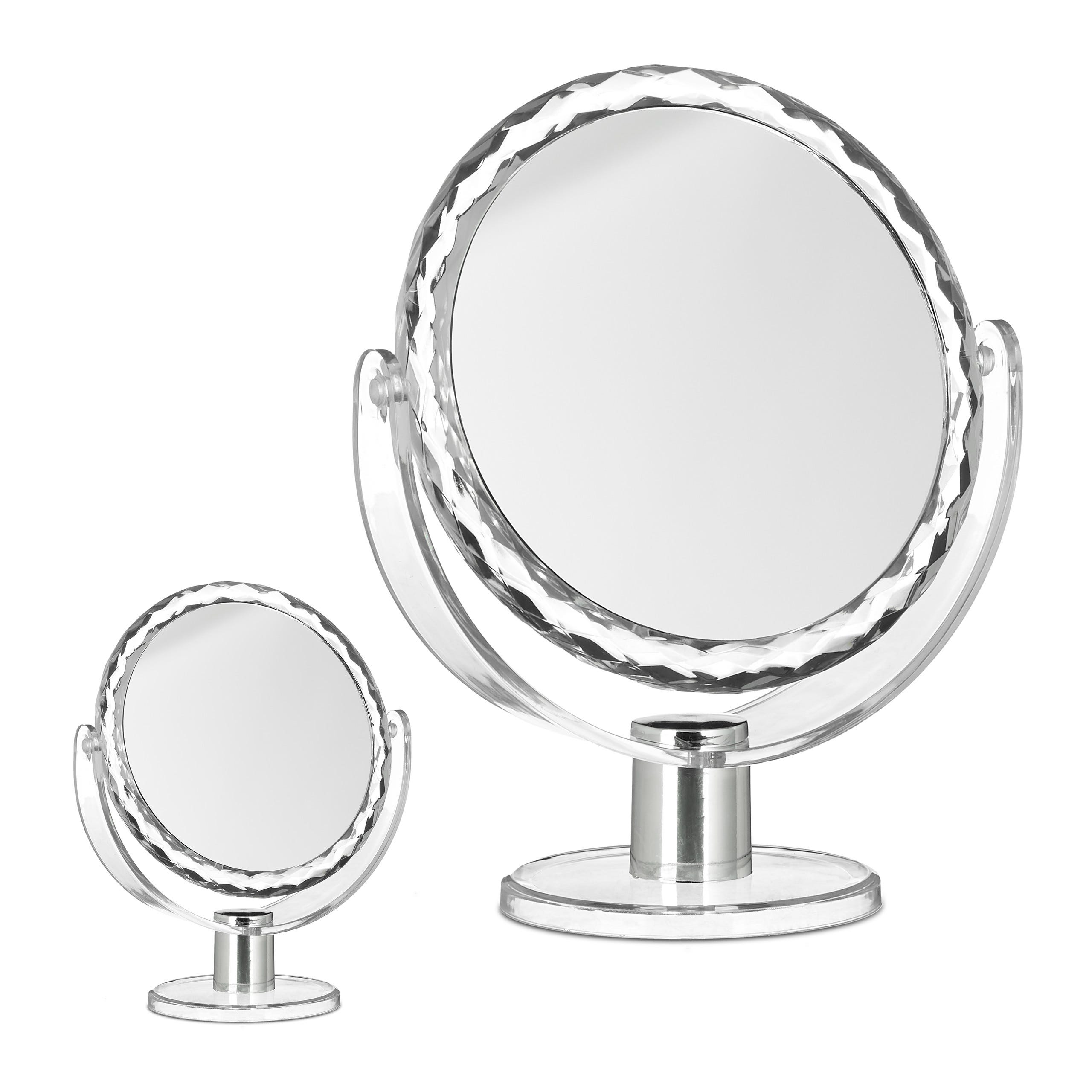 Specchio Da Trucco 10x Con Braccio Estensibile - Cromato Per Bagno E Barba - Foto 4