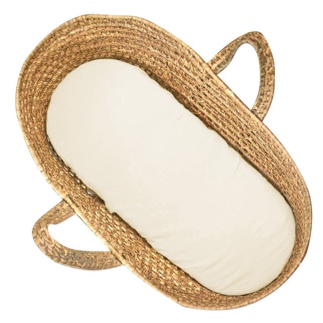 Drap housse couffin ovale en gaze de coton, Jeanne