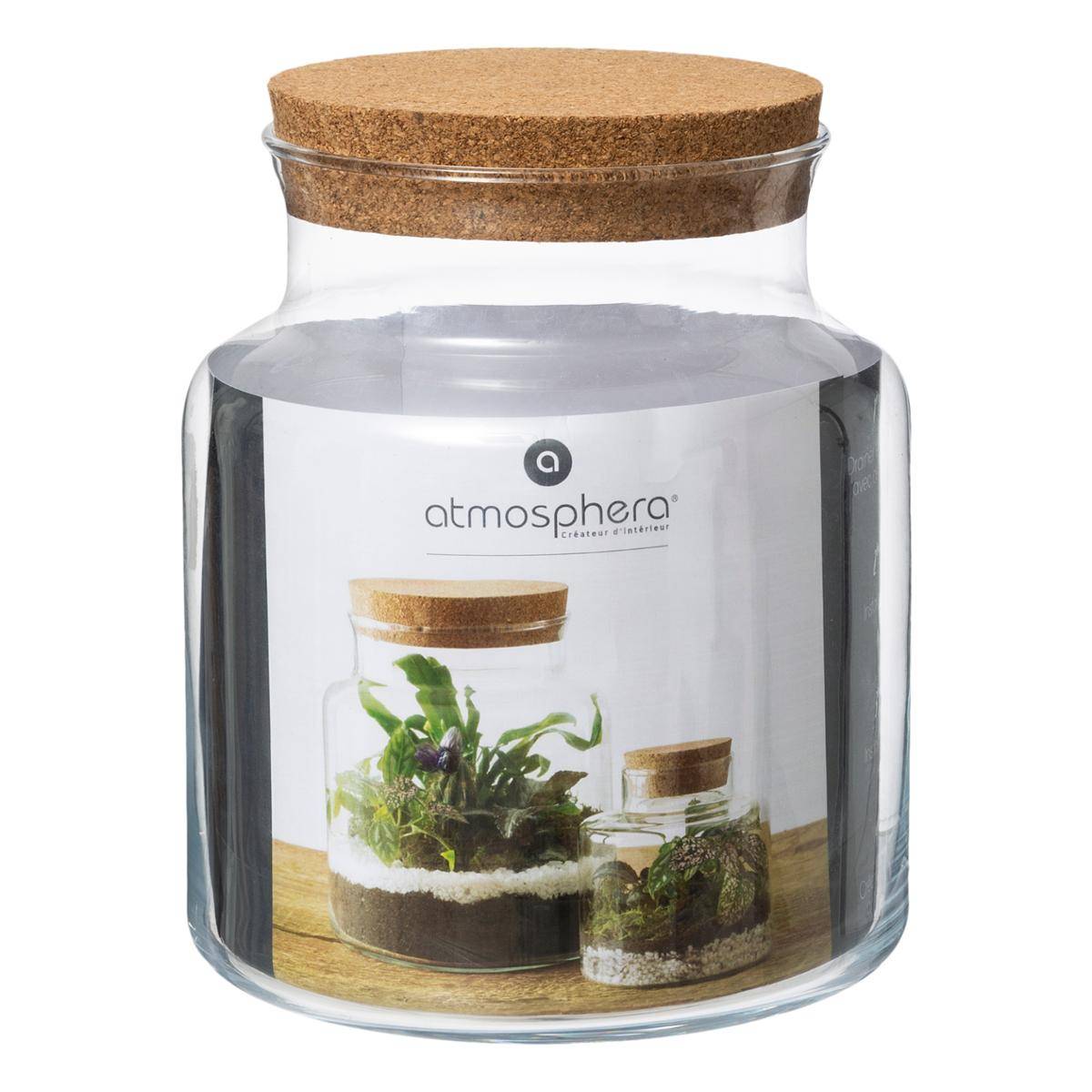 Terrarium - verre - H21 cm - Atmosphera créateur d'intérieur - 2