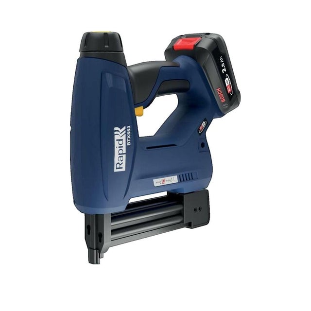 Agrafeuse a batterie 18V pour 53/8-20mm - 8/15-20mm - RAPID - BTX553 -Coffret + batterie 2.5Ah + chargeur