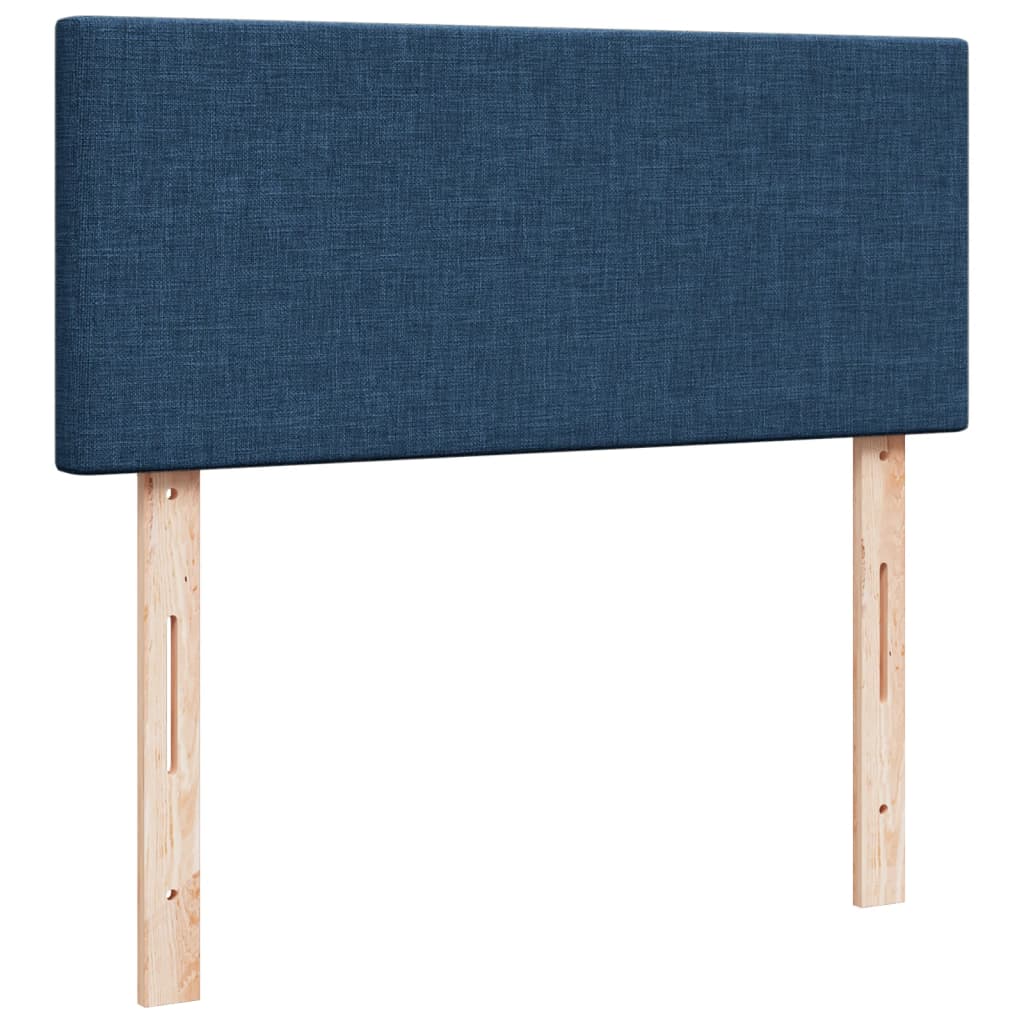 Sommier à lattes de lit avec matelas Bleu 120x200 cm Tissu - 10