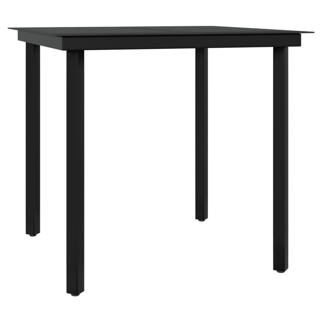 Maison Exclusive - Set da Pranzo da Giardino 5 pz con Cuscini Nero - 6