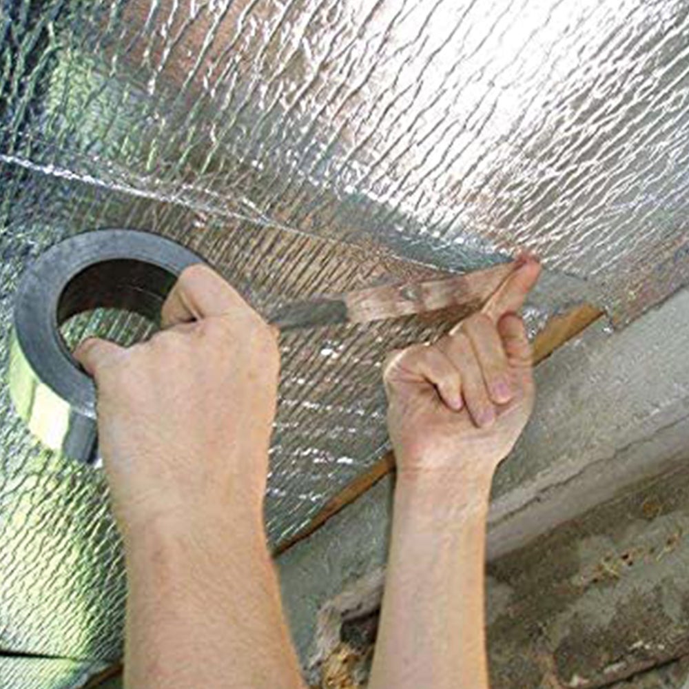 Ruban aluminium (10 m x 50 mm) - Spécialement conçu pour l'étanchéité des isolants réfléchissants thermiques et acoustiques - 2