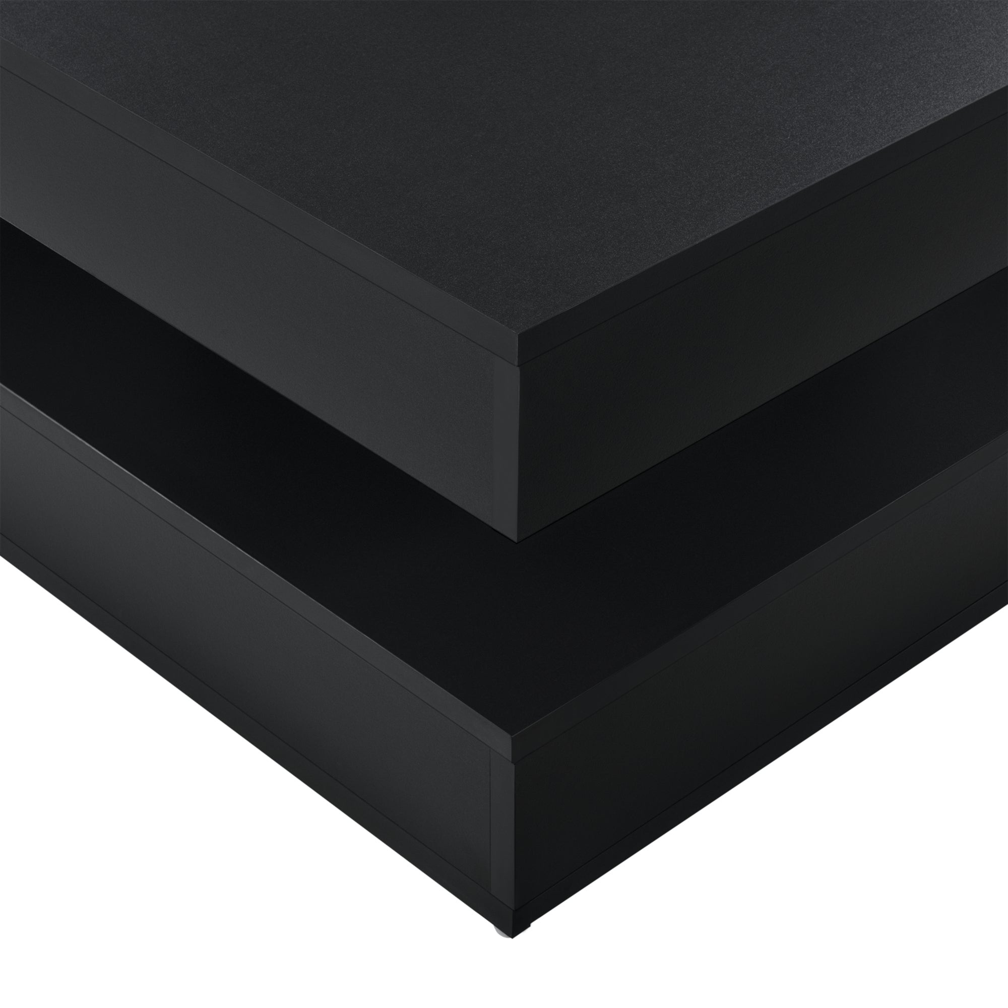 Table Basse avec Plateau Tournant Florenz Noir [en.casa] - 6