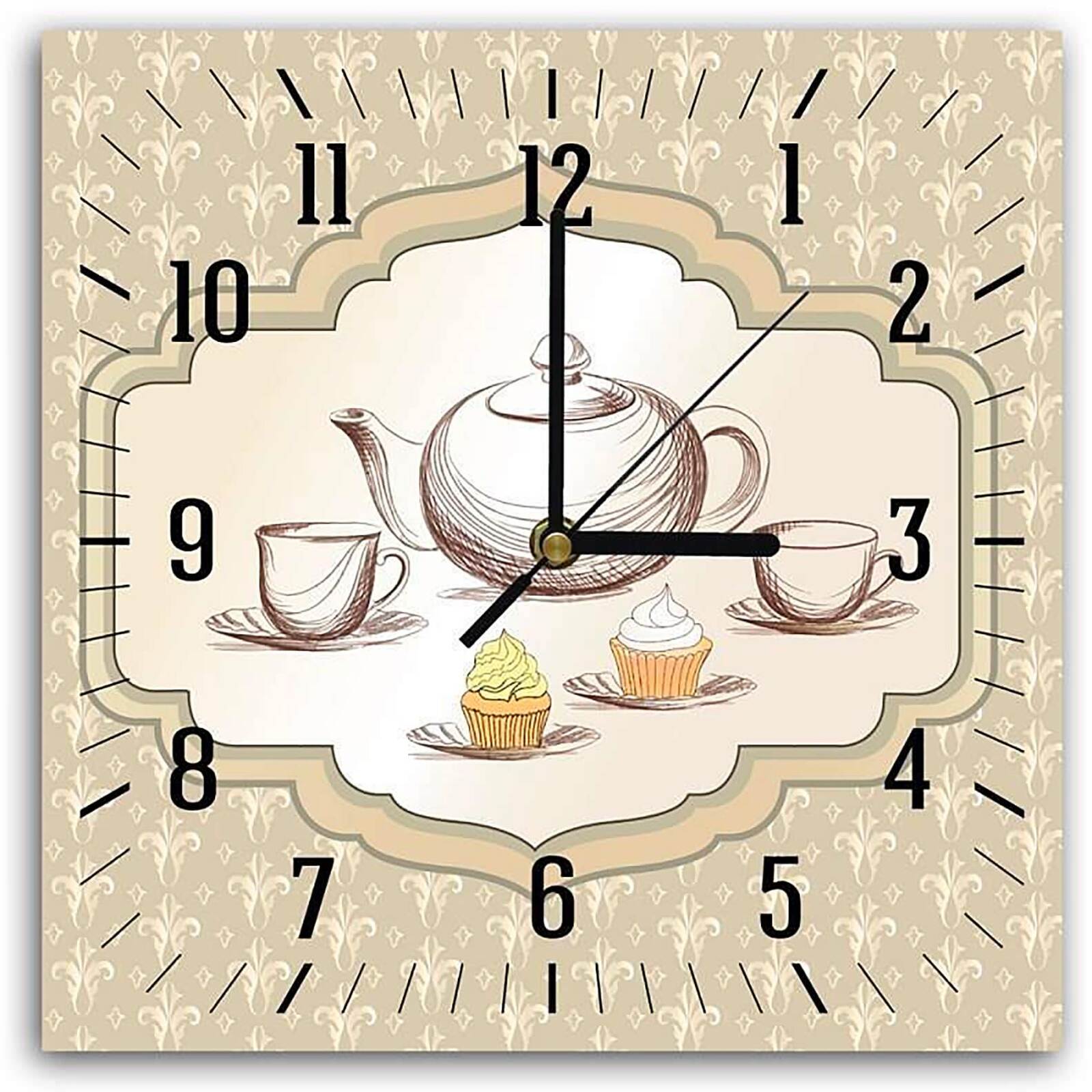 Horloge Murale Décorative En Bois Pour La Cuisine – Modèle Noix – Ornamenti