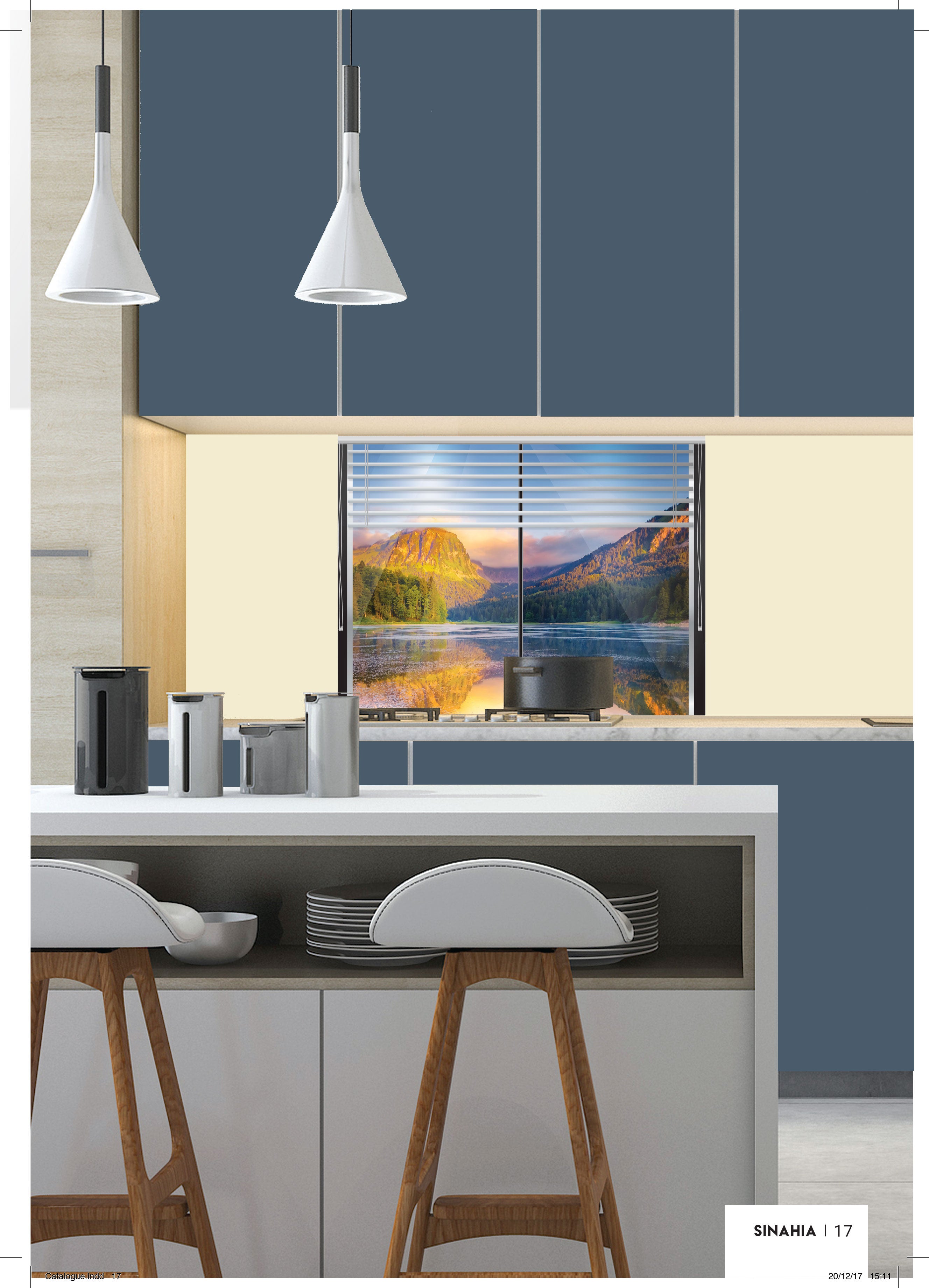 Crédence décorative SINAHIA paysage fenêtre 900mmx700mm Ep 6mm verre securit - 3