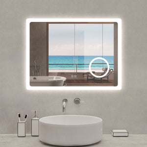 Specchio led bagno 70x140 cm reversibile con sensore touch-screen | Sham