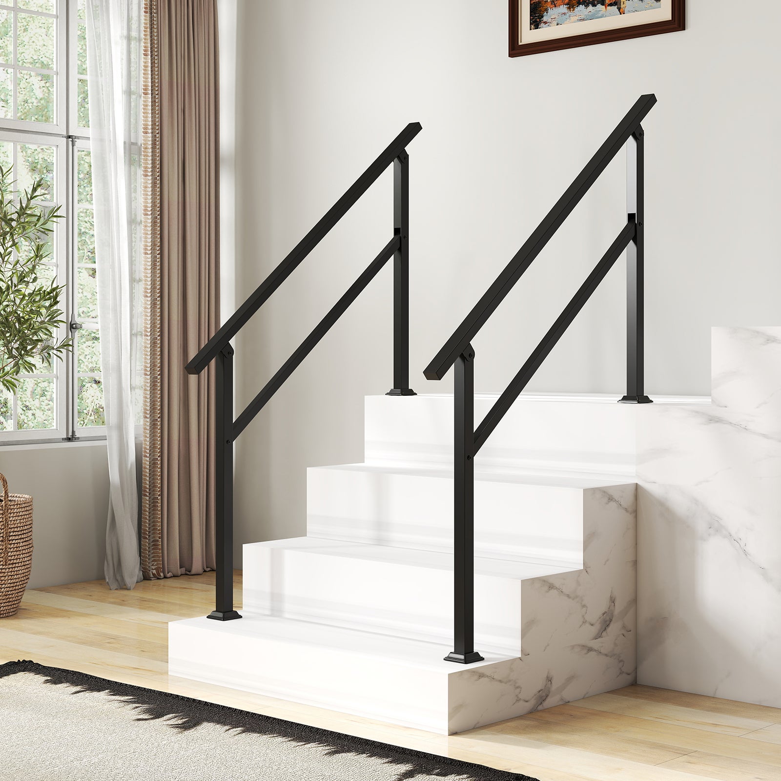 Rampe D Escalier Ext rieure En M tal Compatible Avec 4 Marches Avec rampe-d-escalier-ext-rieure-en-m-tal-compatible-avec-4-marches-avec