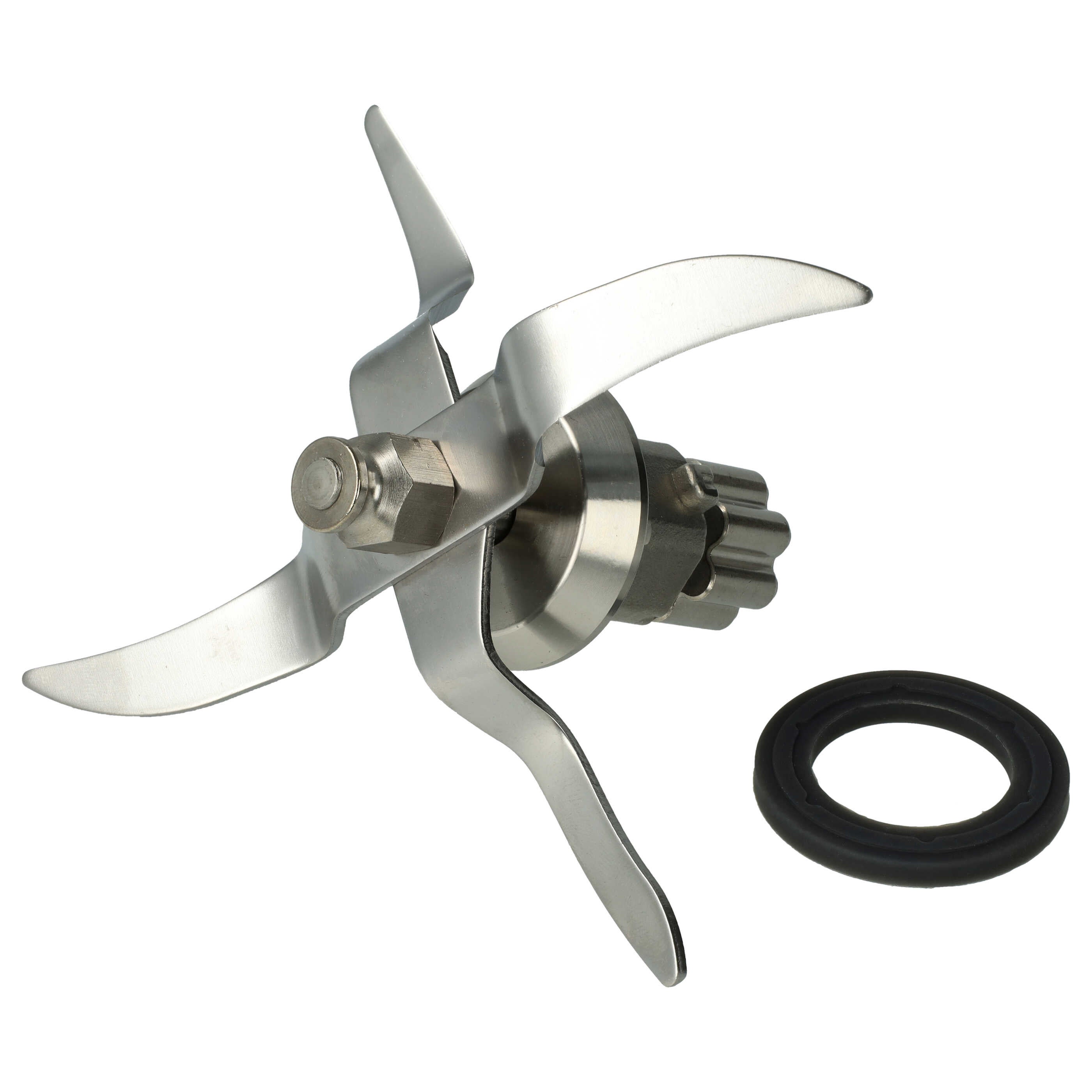Lame De Mixeur Compatible Monsieur Cuisine Plus (Silvercrest) - 12 Dents - Acier Inoxydable - Modèle SKMK1200A1/B2 - 6