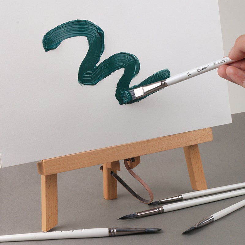Kit 7 Pennelli Professionali Per Pittura Con Custodia Impermeabile, Setole Sintetiche Morbide, Spatole Incluse, Per Acrilico, Olio E Acquerello