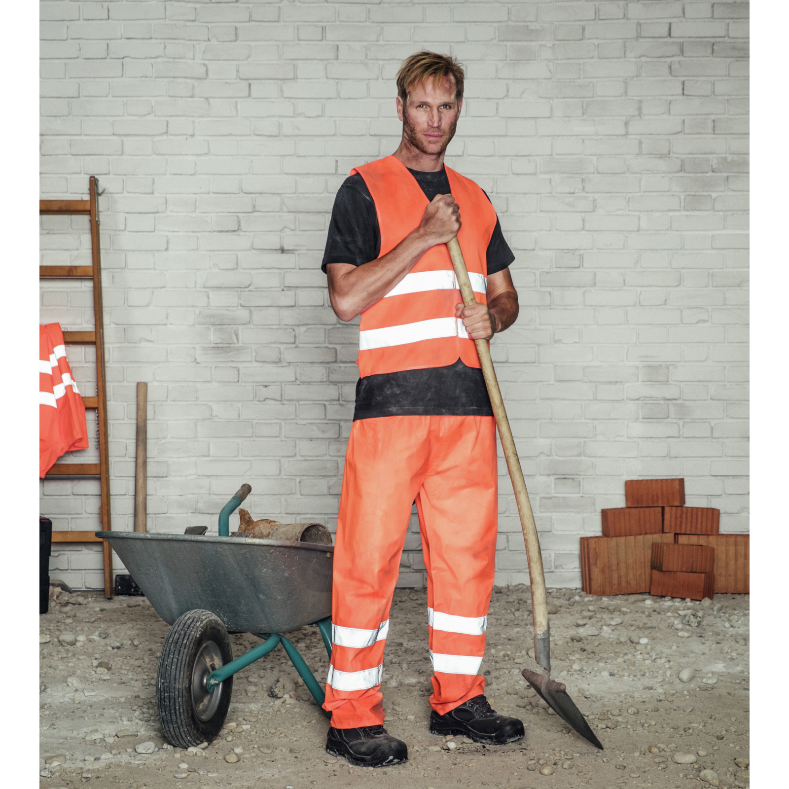 Pantalon de pluie haute visibilité EN 20471 1.2 et EN 343 3.1 Würth MODYF orange - 4