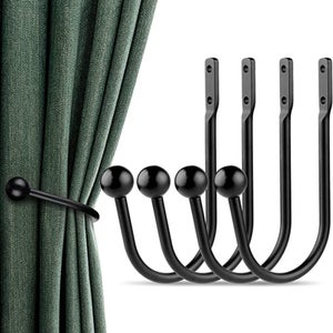 Alzapaños Para Cortinas SZDLC Dada - 2 Pares (4 Piezas), 50 Cm, Hilo De Poliéster, Decoración Rústica Para Hogar Y Restaurantes