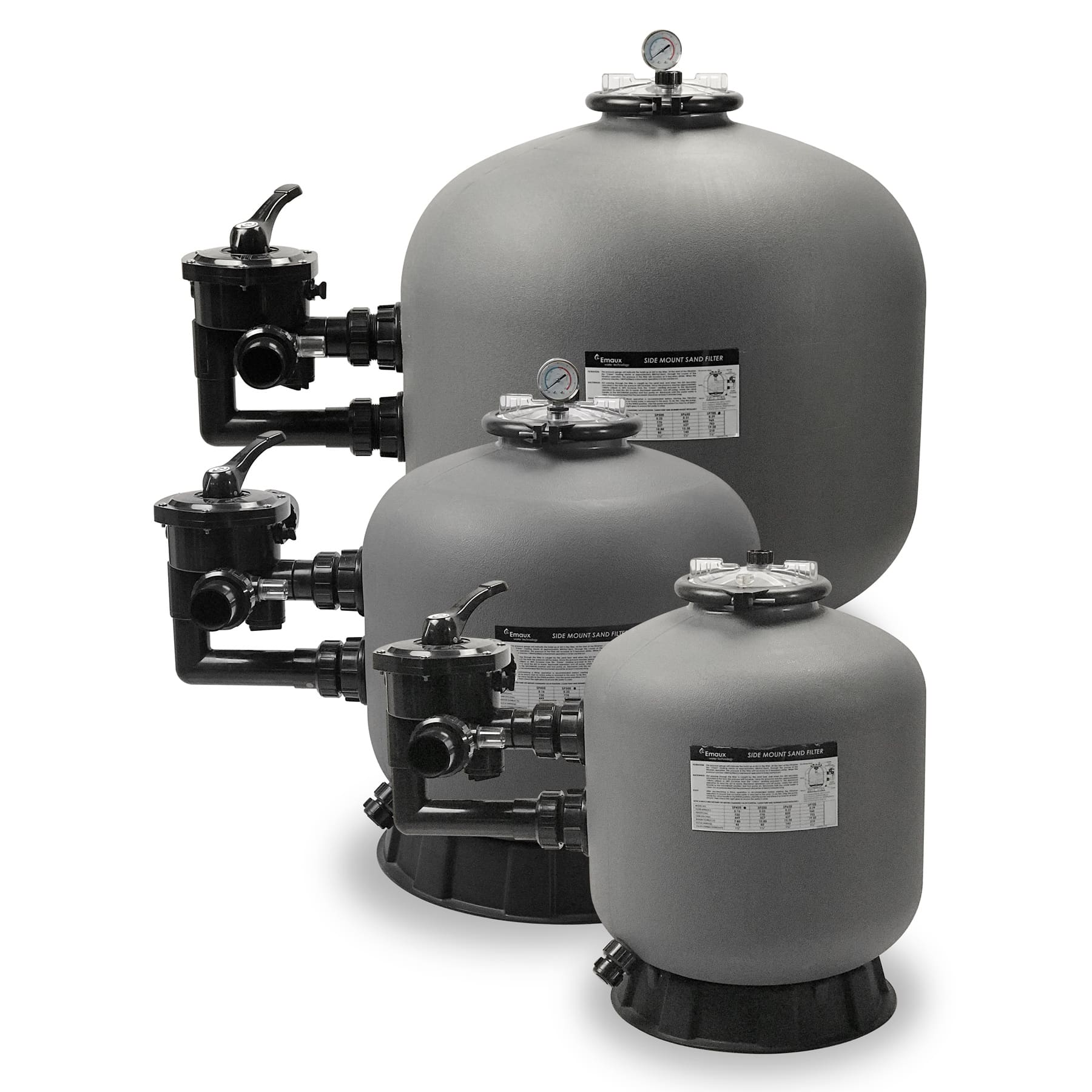 Poolex Opti Side Side mount pool filter 6 positions 45-110m3 - diamètre ...