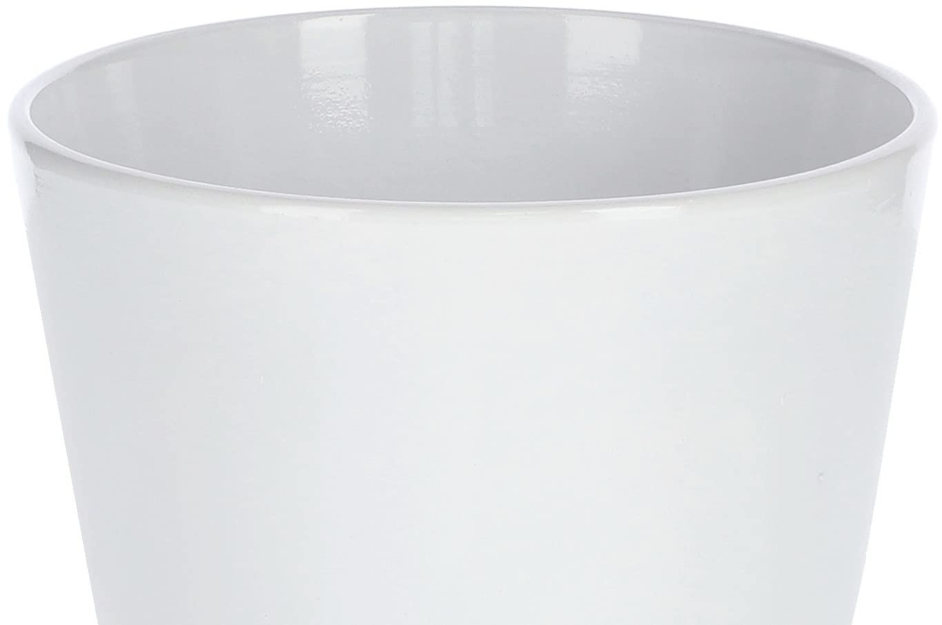 Doniczka osłonka ceramiczna na kwiaty 16 cm biała - KOTARBAU - 6