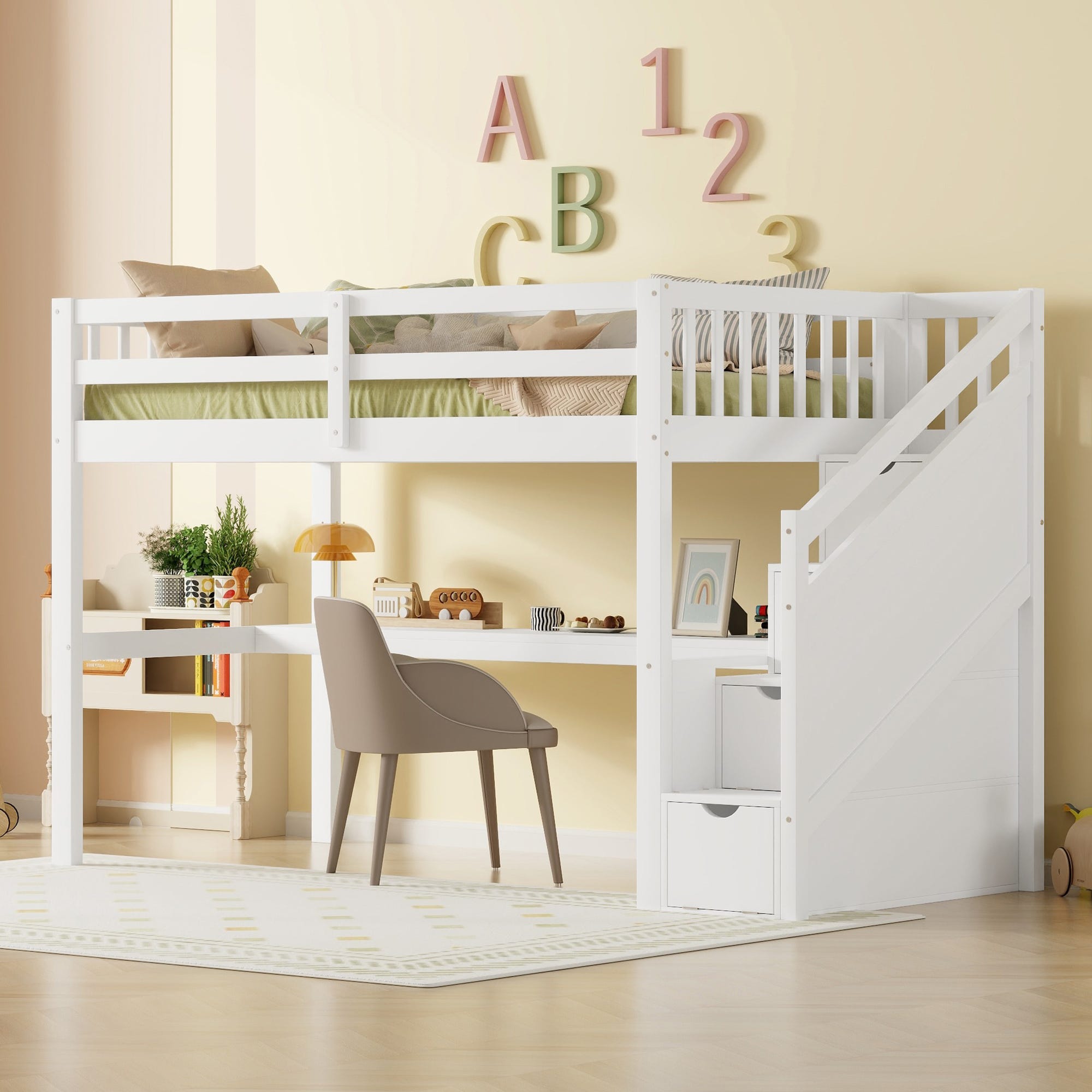 Lit Mezzanine Bureau Enfant | Lit Mezzanine Enfant 1 Place – ATLG