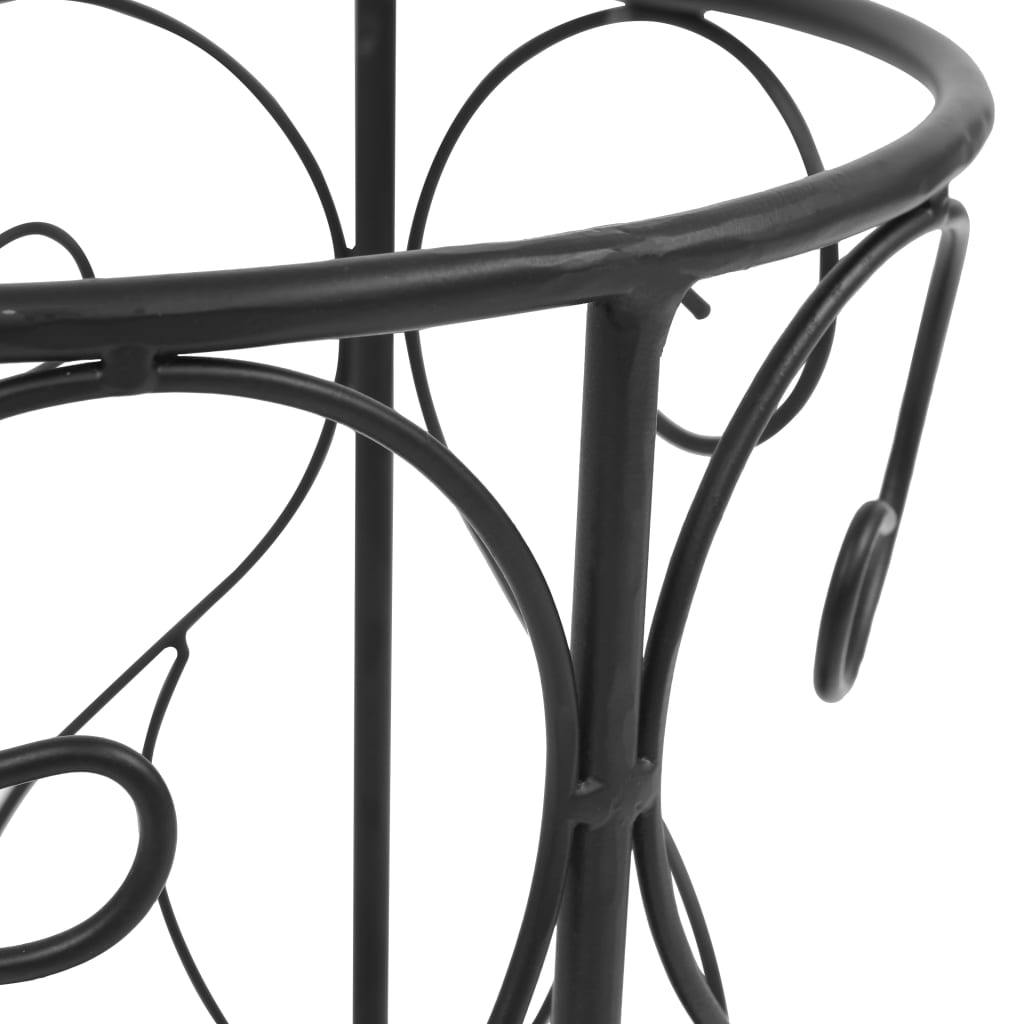 vidaXL Porte-parapluie Style vintage Métal 26 x 46 cm Noir - 4