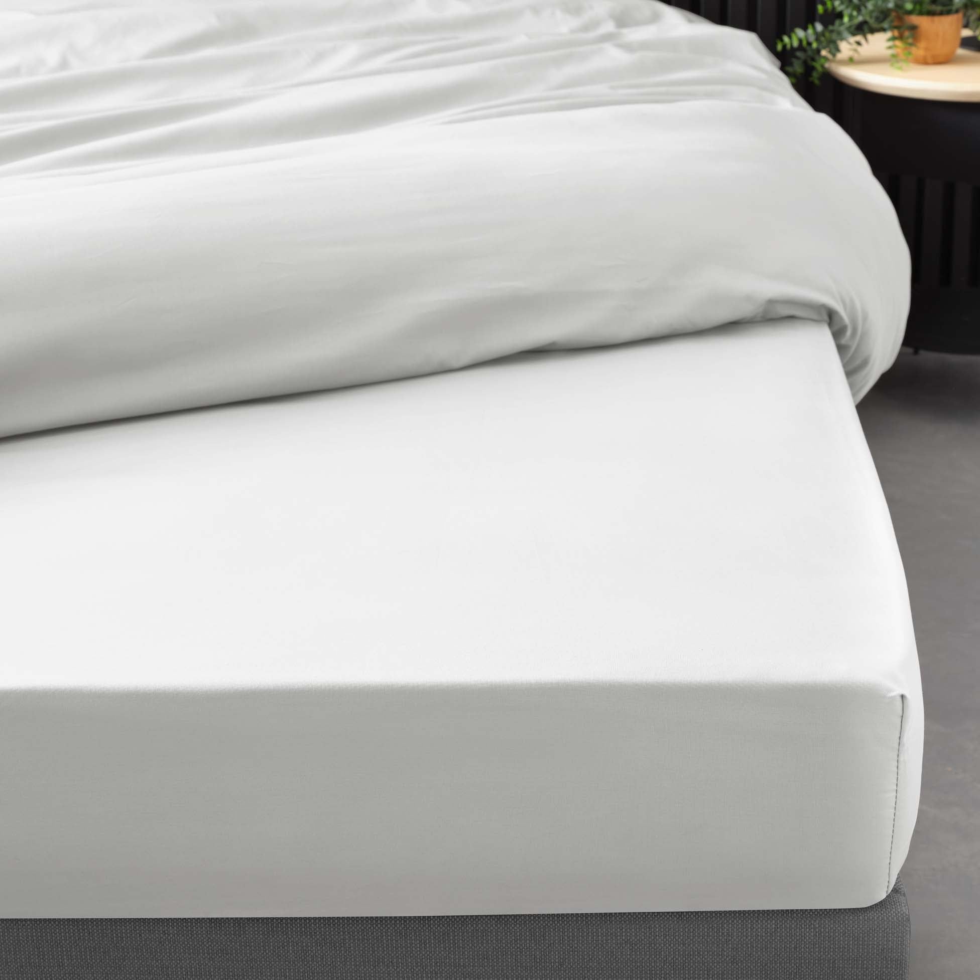 Pack parure 260 x 240 cm en percale 78 Fils + DH 160x200 cm Blanc - 4