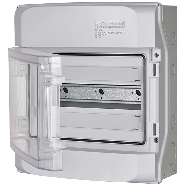 F-TRONIC NEPTUN Rozdzielnica Natynkowa 1x12 Hermetyczna IP65 Transparentna