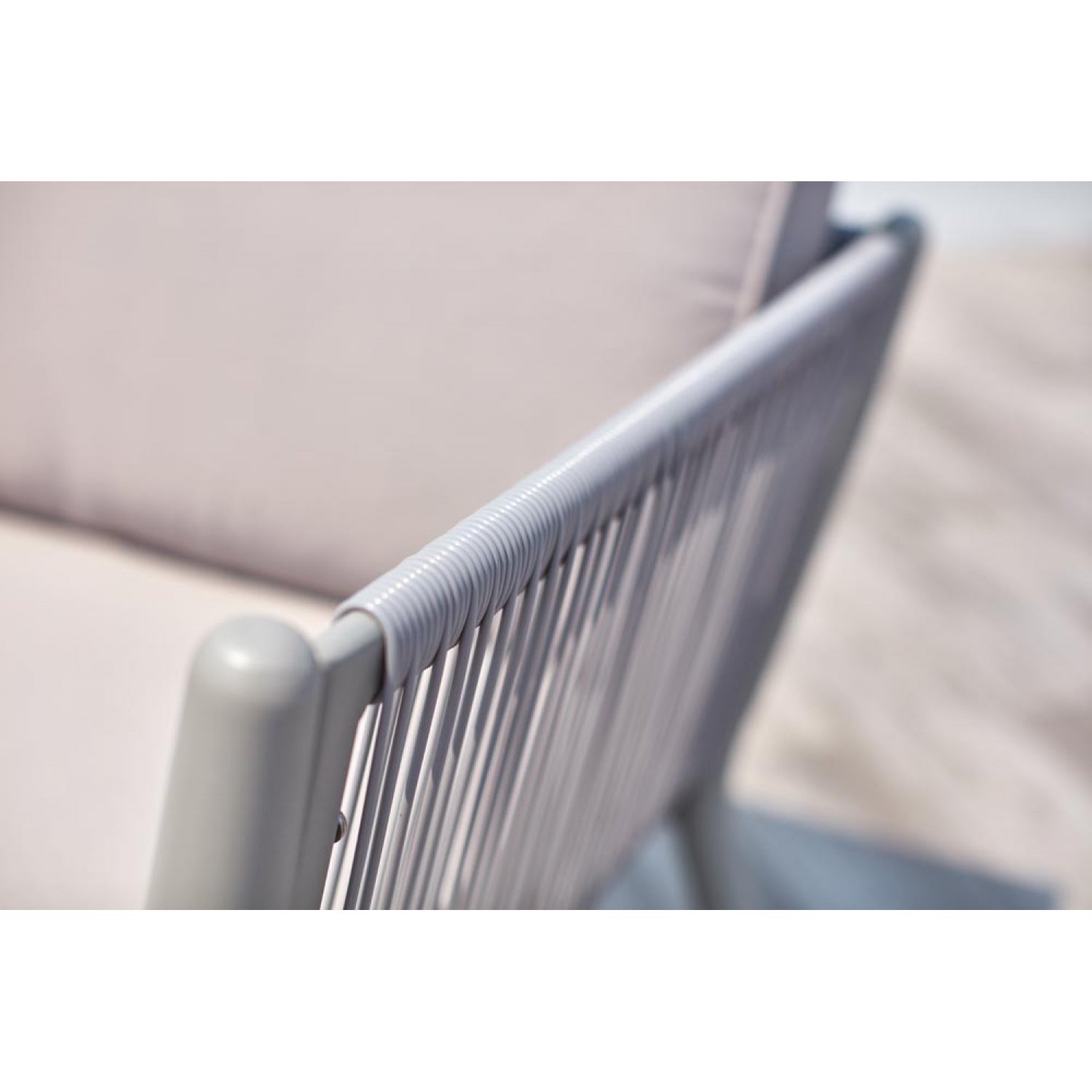 Salon de jardin en Aluminium Gris 4 personnes - 6