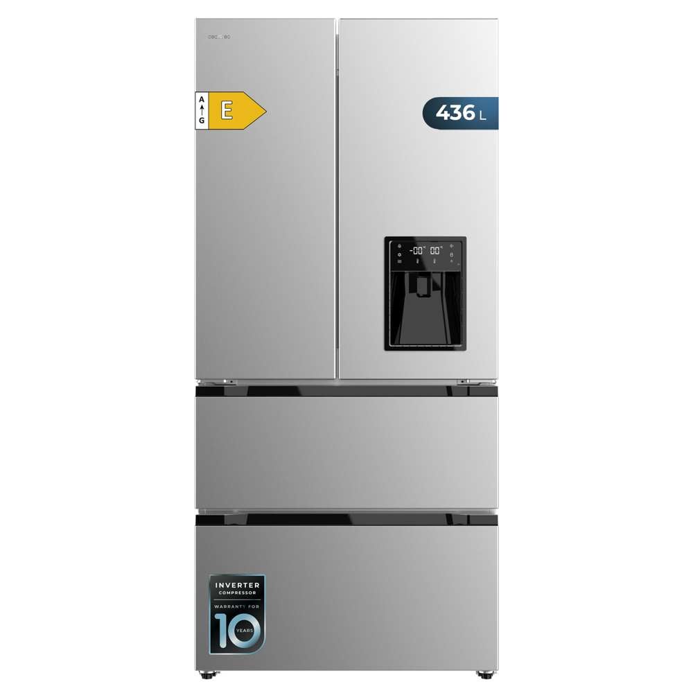 Réfrigérateur Congélateur 4 Portes Cecotec 436 L - No Frost, Compresseur Inverter, Classe E - 2