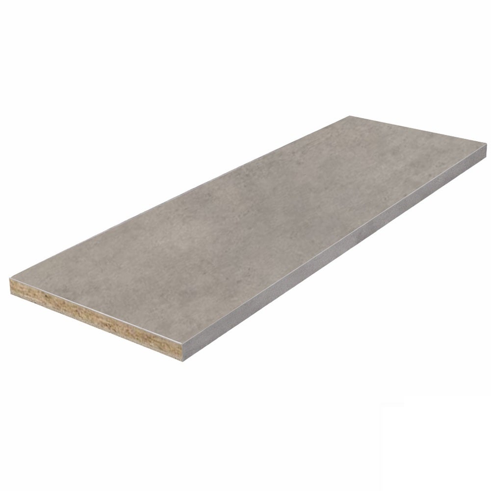 Plan de travail stratifié CPL béton 2770 x 640 x 38 mm - PEFC 75% - Gamme Essentiel - 2