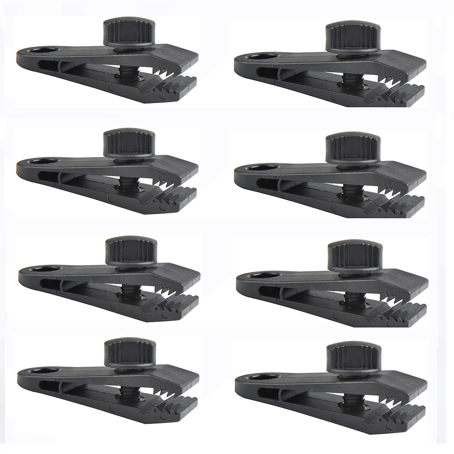 VINTORKY Lot De 50 Clips Pour Tissu D'Ombrage Réutilisables - Fixation Robuste Pour Filets Camouflage, Toile De Protection Solaire Et Jardin