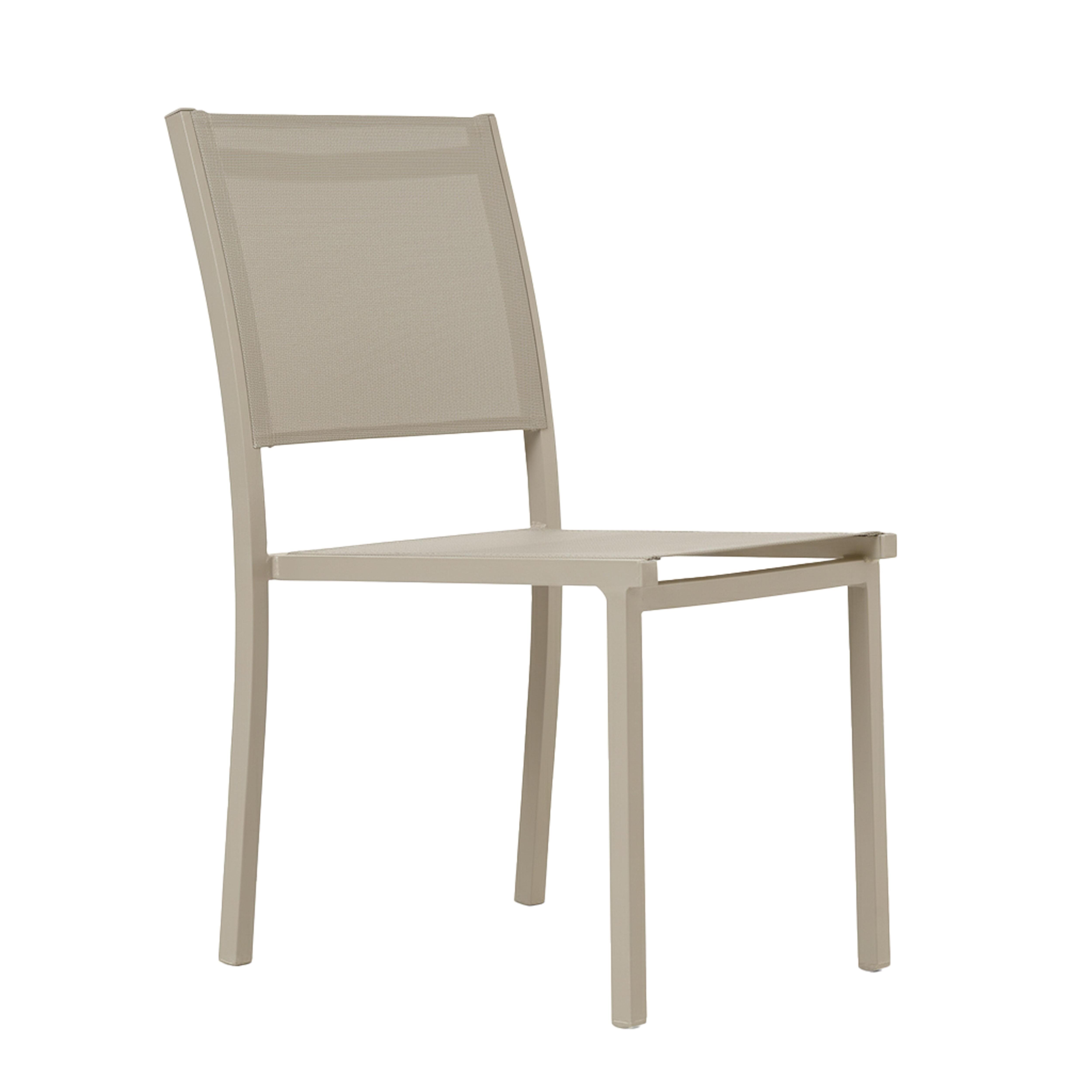 Table extensible aluminium et céramique avec 10 chaises beige , Tivoli - Oviala - 6
