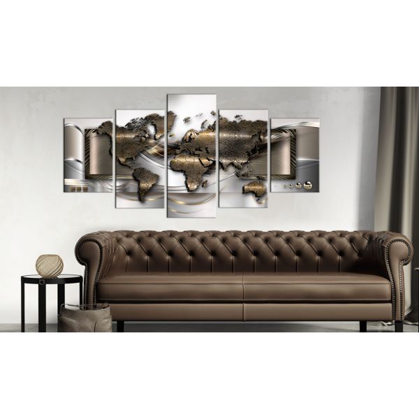 Tableau Cartes du monde World breeze 200x100 cm - 2