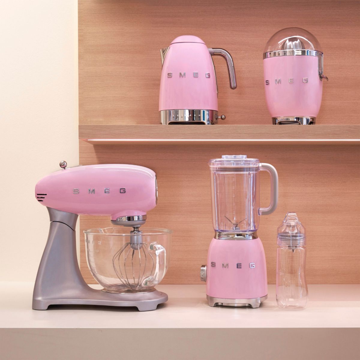 Bouilloire à température réglable 1,7L rose KLF04PKEU Smeg - 4