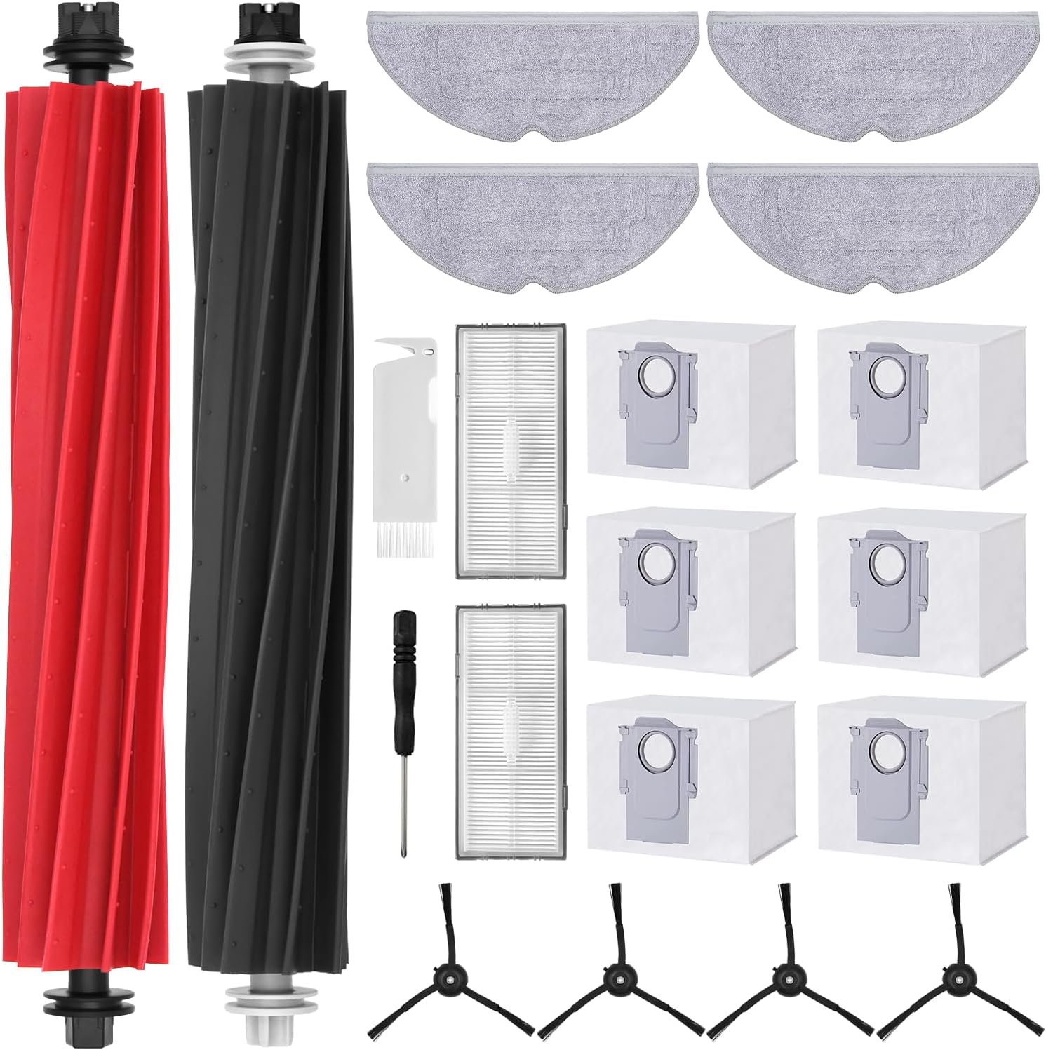 4 Pezzi Panno Mop Per Robot Aspirapolvere Xiaomi - Ricambi Per Modelli MJSTL/MJST1SHW - Foto 9