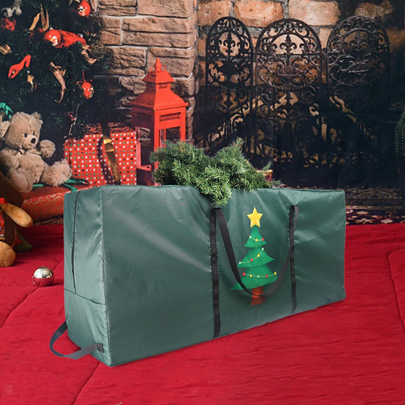 Sac de rangement pour sapin de Noël, sac de rangement étanche pour sapin de Noël artificiel, anti-poussière, Oxford 210D, 122 x 38 x 51 cm - 7