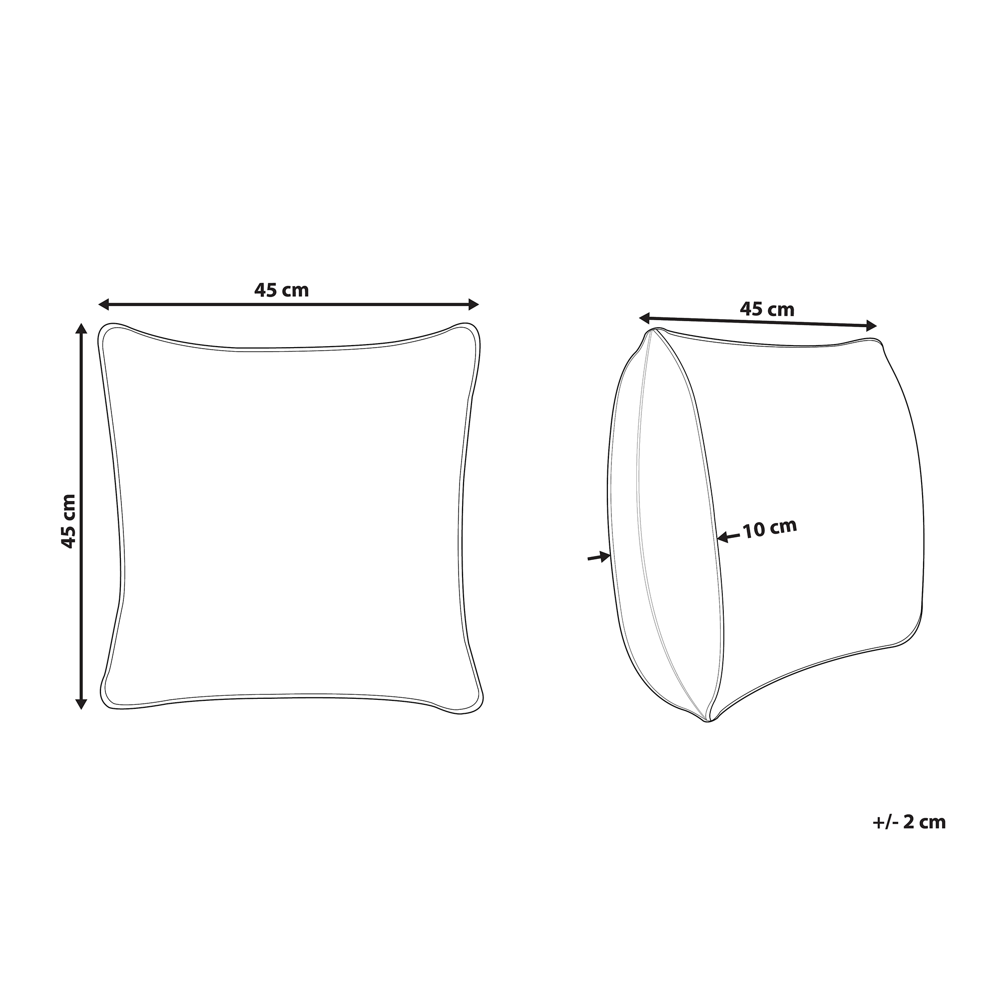Cuscino decorativo KOODAL 45 x 45 cm Multicolore Trama geometrica - 3