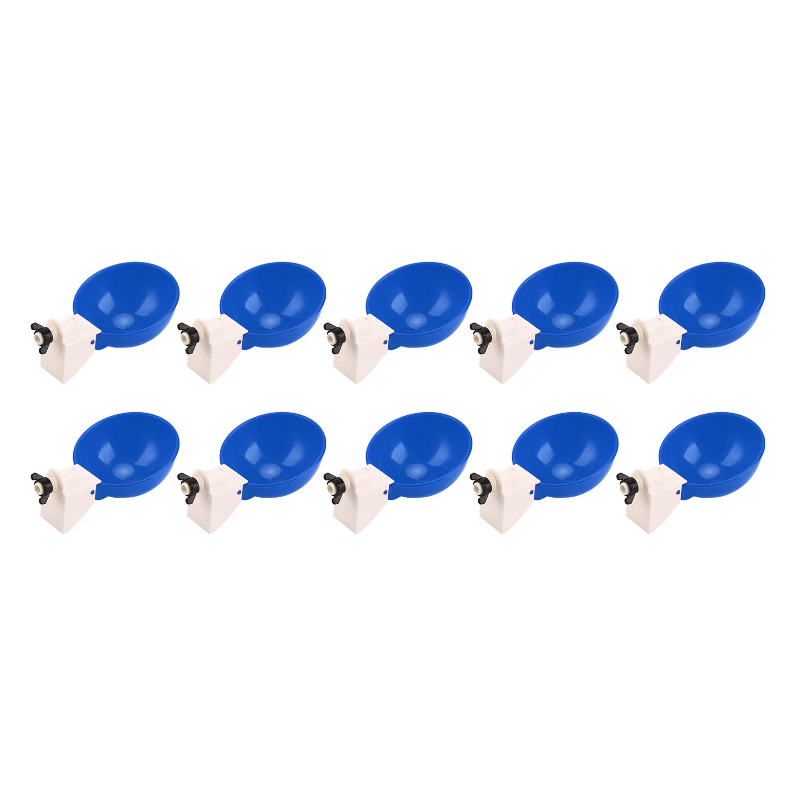 Gobelets à Eau Automatiques Pour Poules - Lot De 10, En Polypropylène, Réglables - Pour Poulailler, Poussins, Dindes, Petits Animaux
